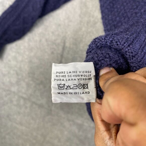 Patrick Malin Donegal Ireland Cable Knit Sweater XXL Fisherman's Chunky Knit - Picture 9 of 10